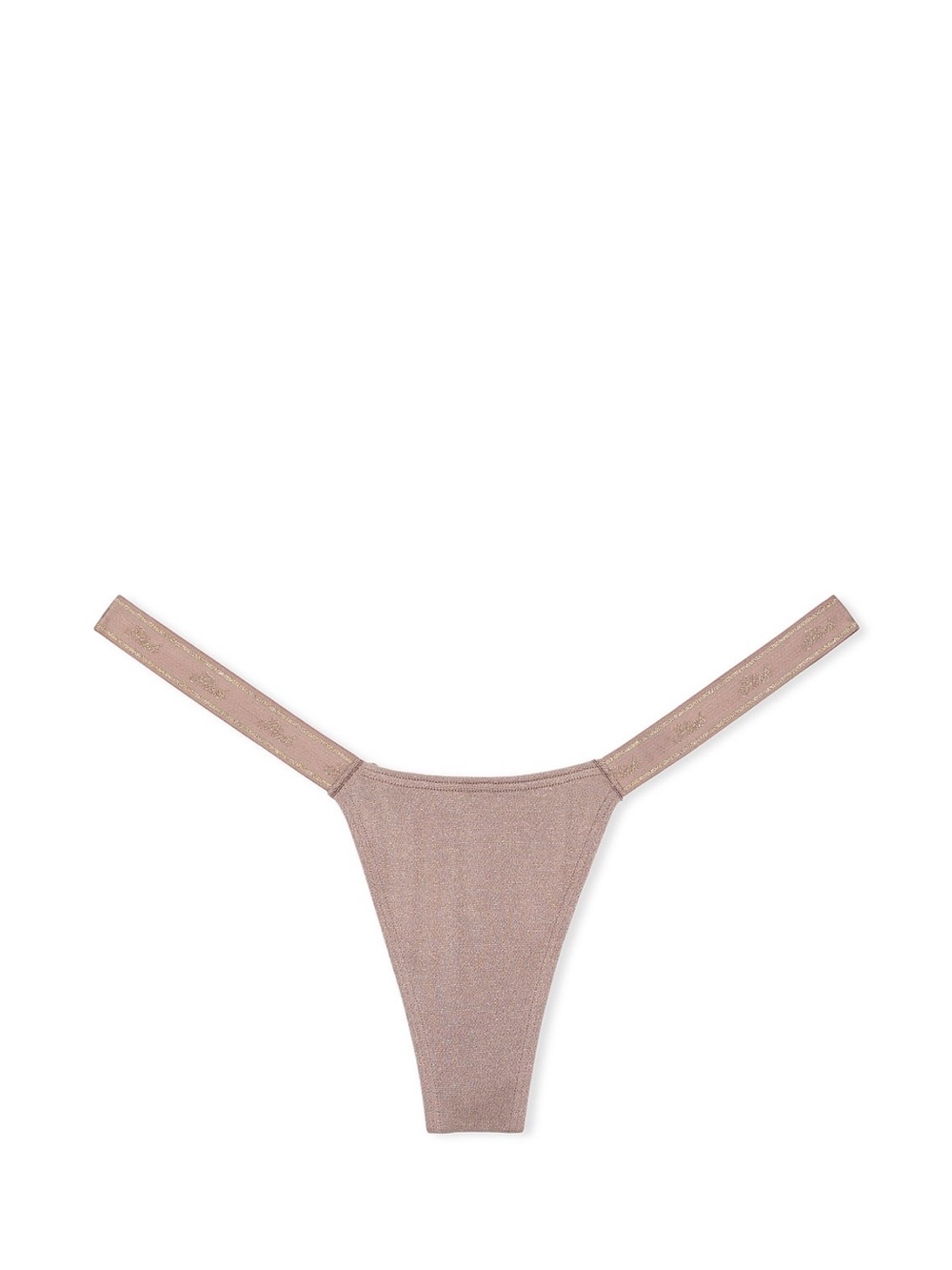 Logo Cotton High-Leg Micro Thong Panty